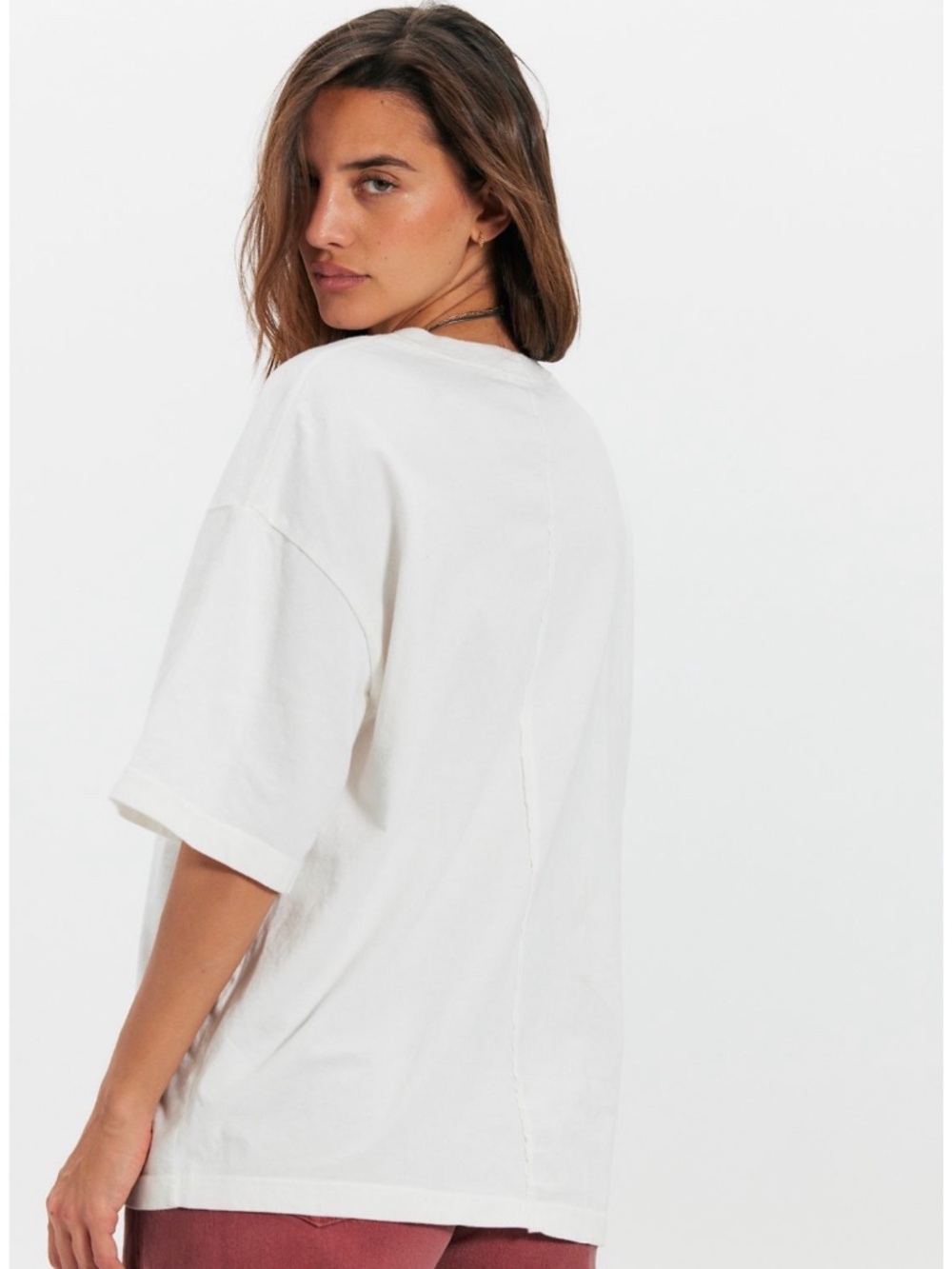 Free People Ragabond┆XS┆More Amore Embroidered Tee┆Ivory Combo┆320 - Picture 4 of 4